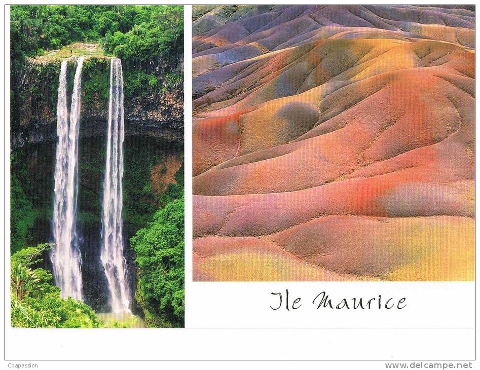 ILE MAURICE - MAURITIUS -  Chamarel  -écrite Avec Timbre - Edition Art Distribution Port-Louis-Paypal Sans Frais - Maurice