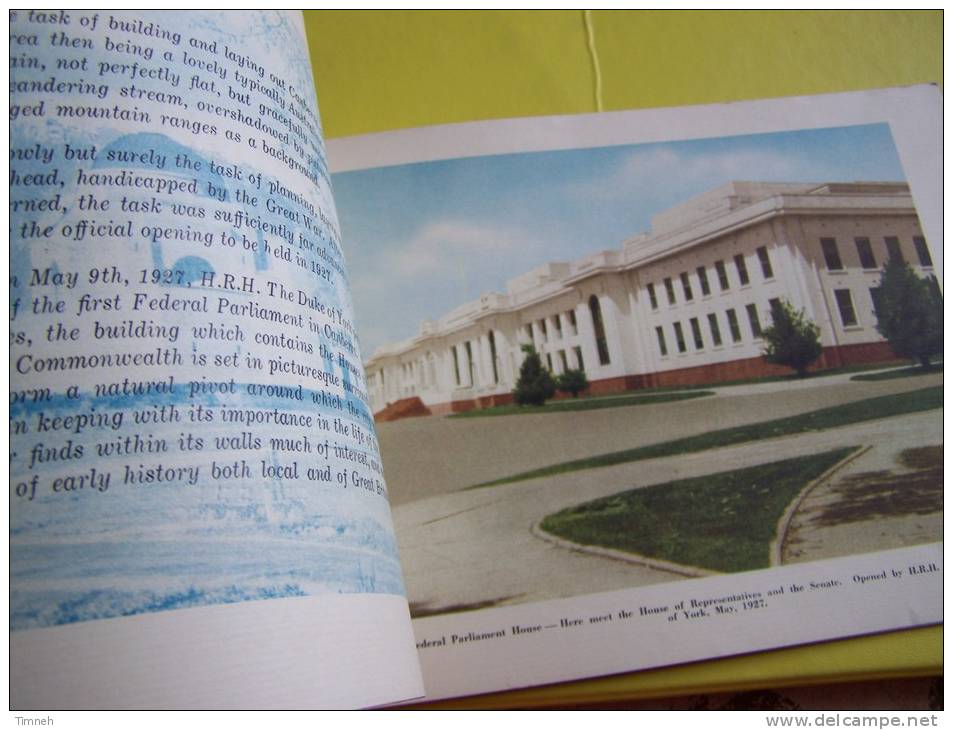 CANBERRA The City Beautiful - Australian Capital Territory - Automobiles D époque - Brochure De 24 Pages - - Ontwikkeling