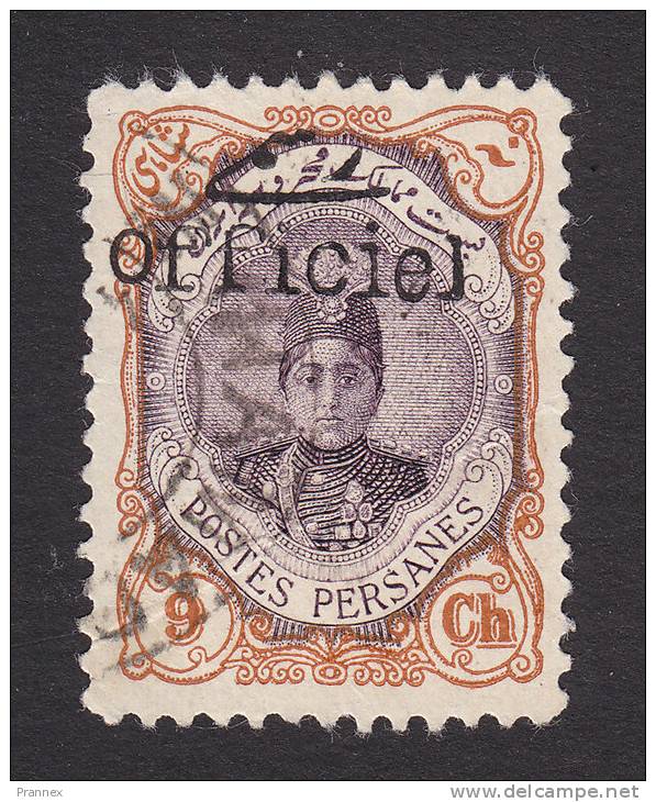 Iran, Scott # 505, Used, Ahmed Shah Qajar Overprinted, Issued 1911 - Iran