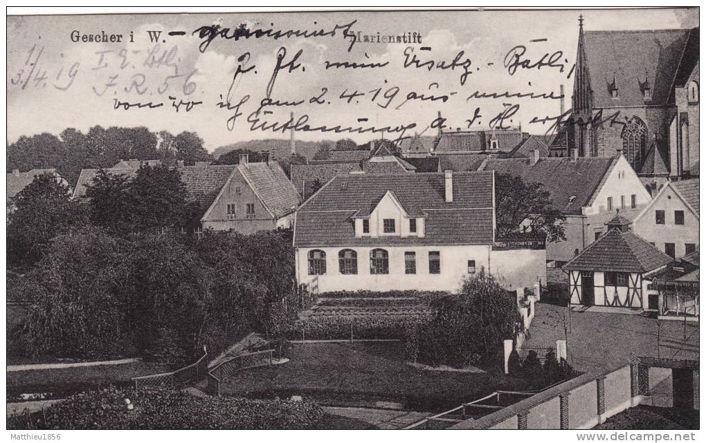 CPA 1919 GESCHER - Marienstift (ww1, Wk1) - Gescher