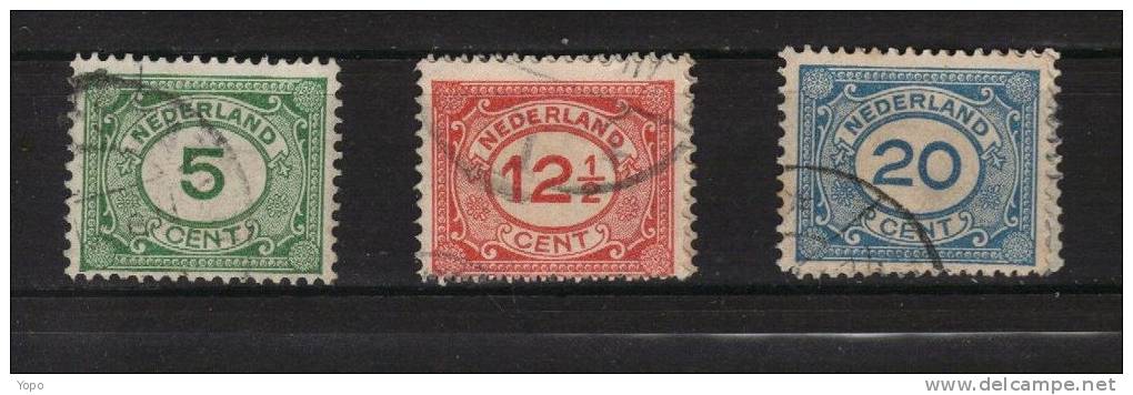 PAYS BAS : Série Complète, 1921, OBLITÉRÉ N°103 à 105 - Used Stamps