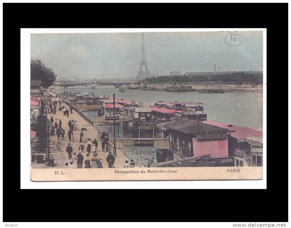 PERSPECTIVE DU POINT-DU-JOUR - PARIS - La Seine Et Ses Bords