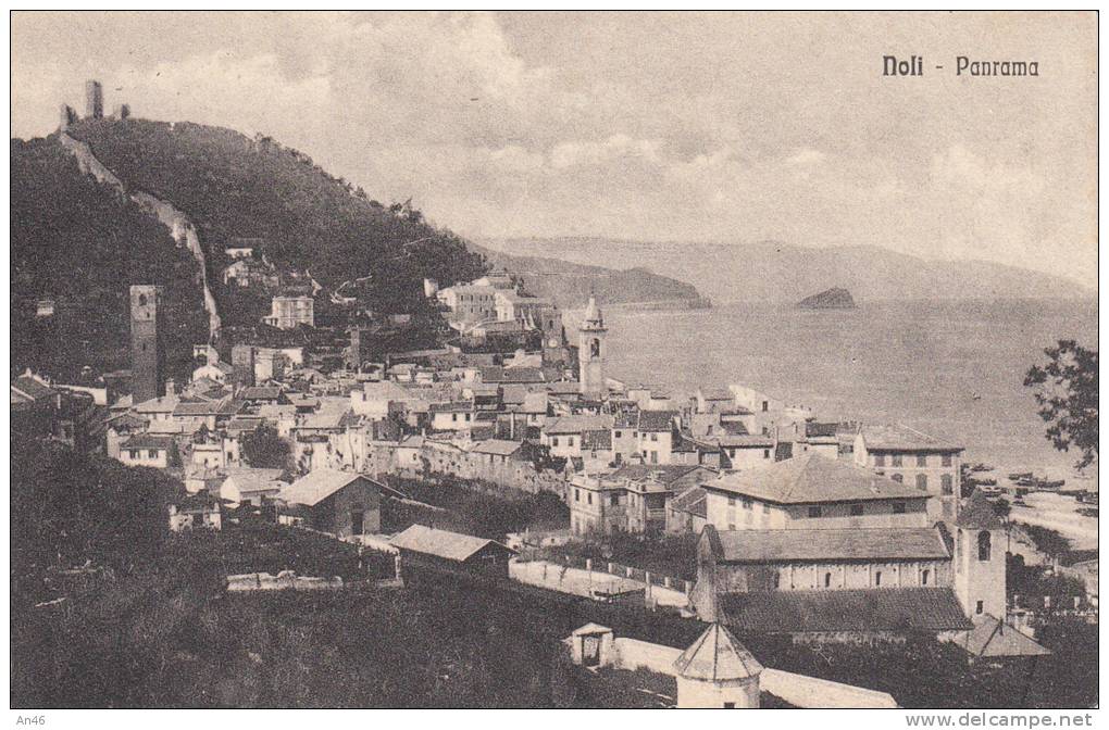 NOLI -SAVONA- PANORAMA  1919  BELLA FOTO D´EPOCA ORIGINALE AUTENTIQUE 100% - Savona