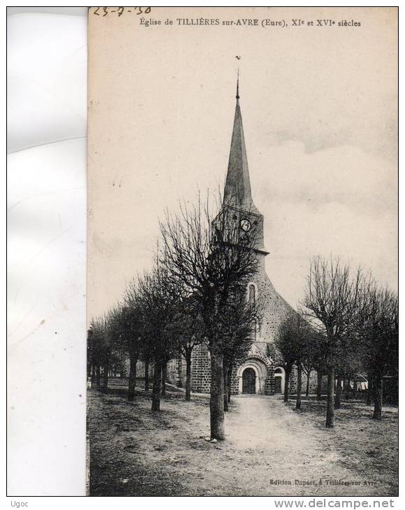 CPA - 27 - Eglise De TILLIERES-SUR-AVRE - 180 - Tillières-sur-Avre
