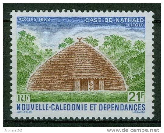 Cases Indigènes - NOUVELLE CALEDONIE - Case De Nathalo, LIFOU - N° 554 * - 1988 - Unused Stamps