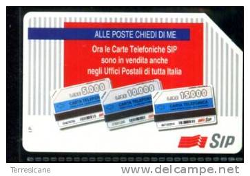 ALLE POSTE CHIEDI DI ME LIRE10.000 TECHNICARD VALIDITA´ 31.12.95 USATA - Collections