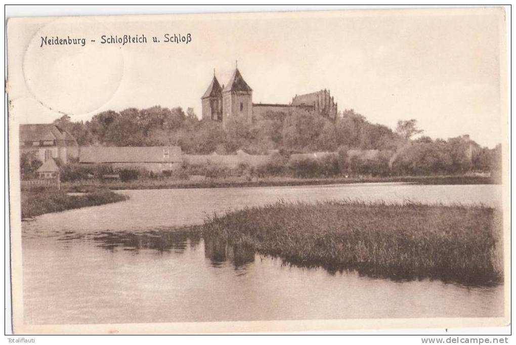 Neidenburg Schloßteich Und Schloß Nidzica 5.11.1928 Gelaufen - Ostpreussen