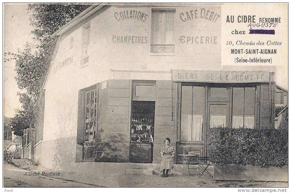 76 SEINE MARITIME  -  MONT SAINT AIGNAN  "Au Cidre Renommé" (carte Inconnue Sur Delcampe) - Mont Saint Aignan