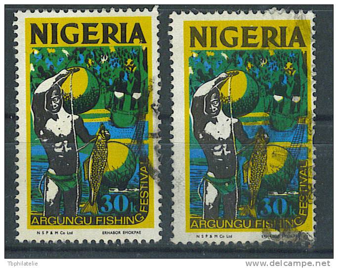 VEND TIMBRES DU NIGERIA N° 293 (B) X 2 NUANCES DIFFERENTES !!!! (b) - Nigeria (1961-...)