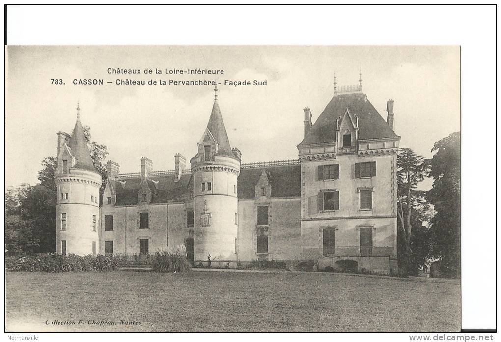CASSON_ Chateau De La Pervanchère. - Facade Sud - Other & Unclassified