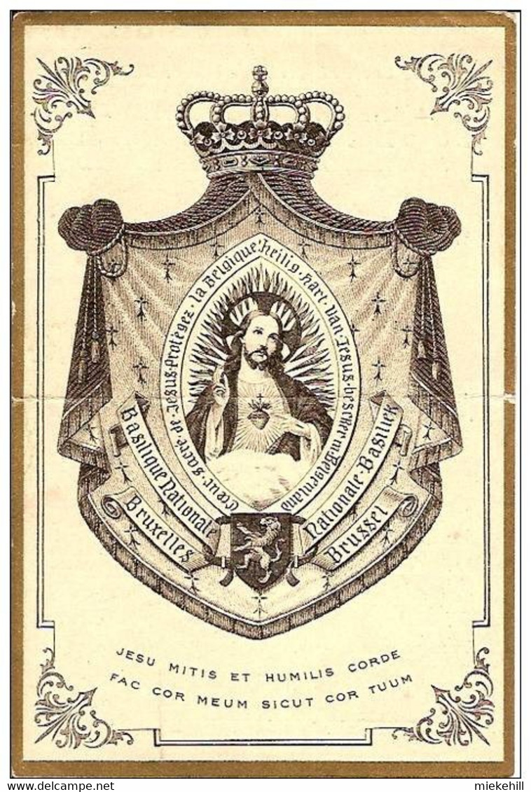 KOEKELBERG-BASILIQUE-ARCHICONFRERIE   DU SACRE COEUR DE JESUS-CARTE DE MEMBRE ASSOCIE SECTION ADORATION - Koekelberg