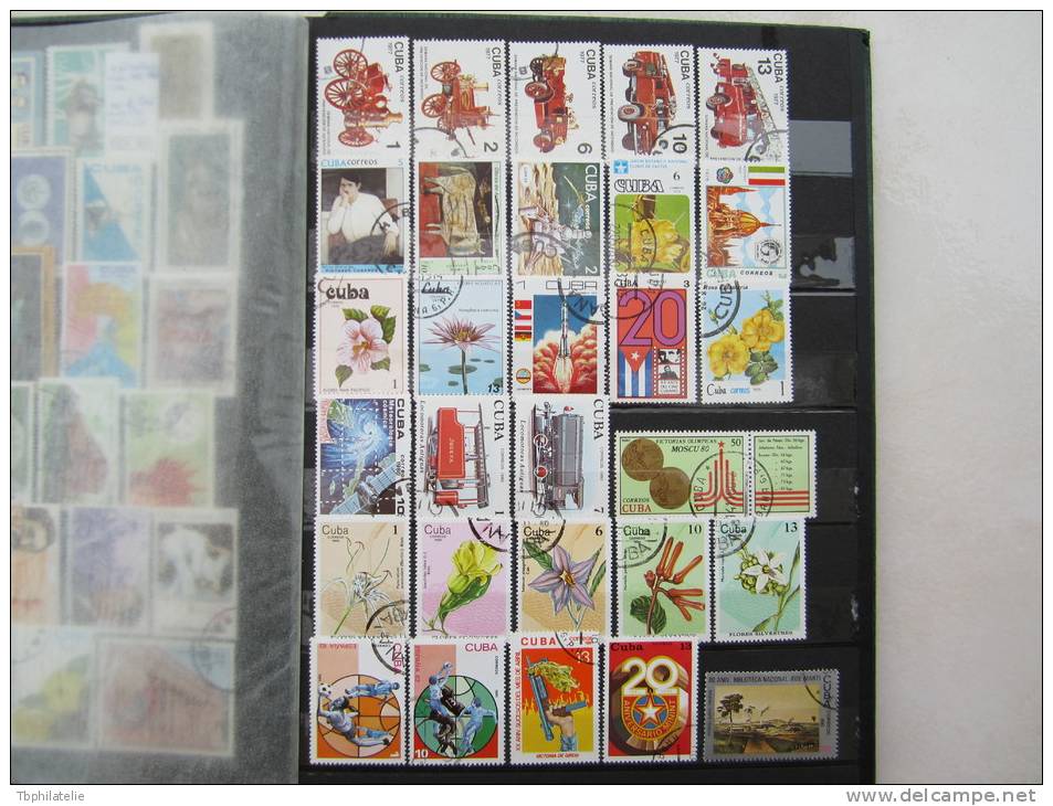 VEND LOT DE 100 TIMBRES DE CUBA , 1955 - 1996 , DONT N° 784 !!!! - Collections, Lots & Series