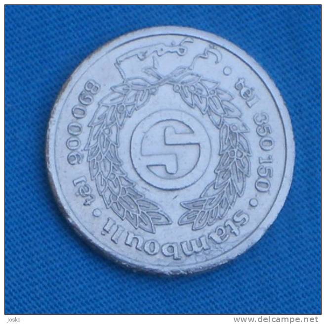 1. LIVRE - STAMBOULI  ( Cyprus Token ) Turkey Jeton Tokens Gettone - Professionals / Firms