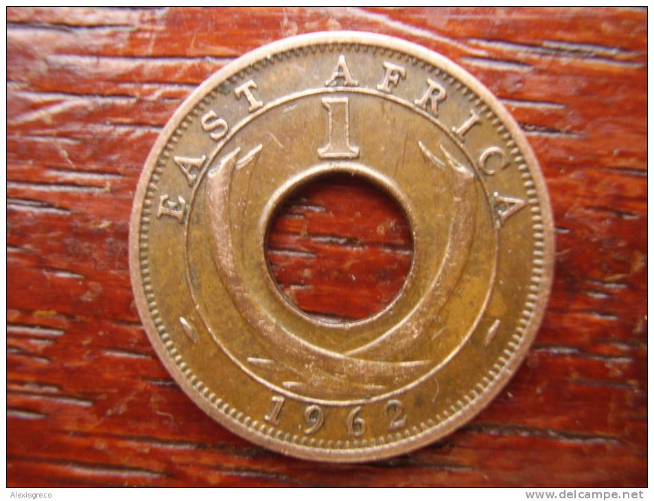 BRITISH EAST AFRICA USED ONE CENT COIN BRONZE Of 1962 H. - Oost-Afrika & Protectoraat Van Uganda