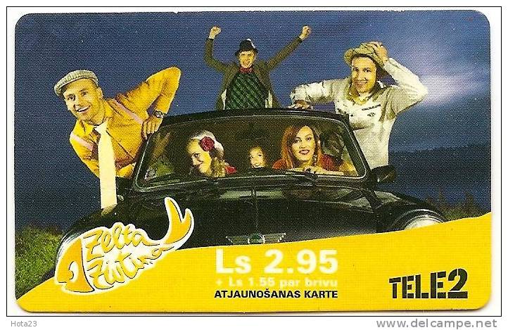 Latvia - 2008 Women And Automobile - Prepaid Card Used - Lettonie