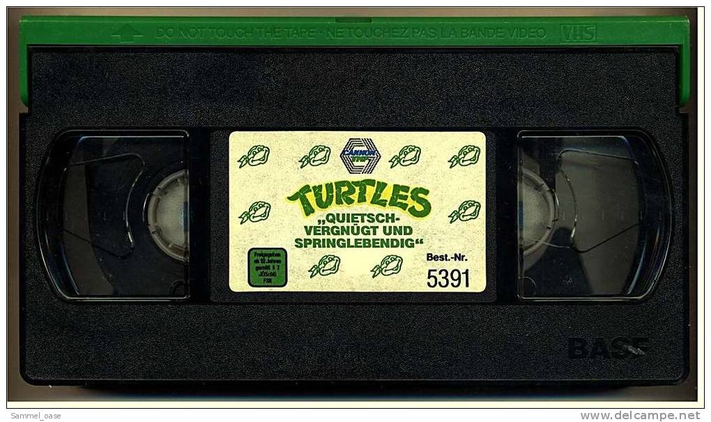 VHS Video  -  Turtles -  Quitschvergnügt Und Springlebendig  -  Orig. Kinofassung Deutsch , Cannon VMP - Science-Fiction & Fantasy