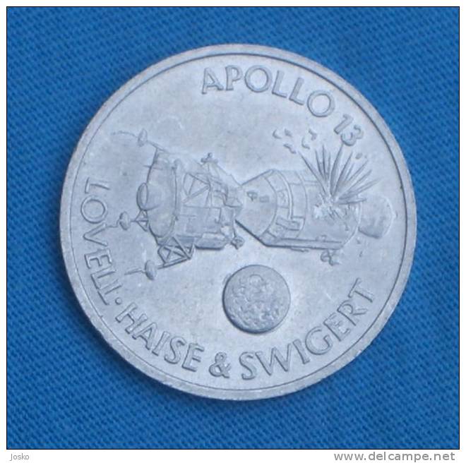 SHELL  -  APOLLO 13  ( Germany Token ) Deutschland Space Espace Jeton Gettone - Other & Unclassified