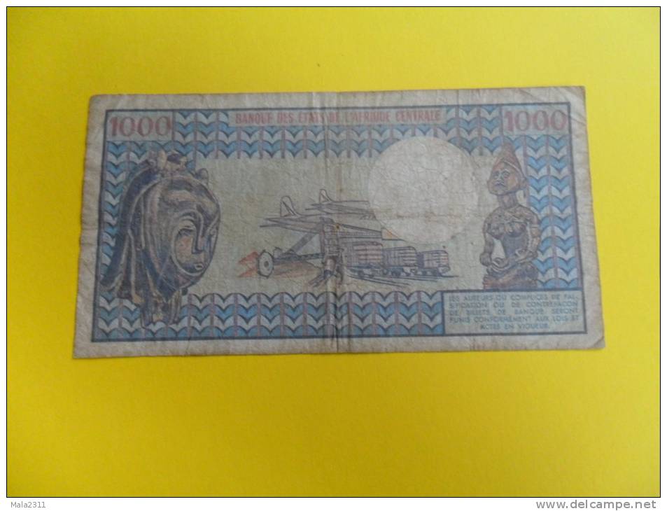 REPUBLIQUE  GABONAISE / 1000 FRANCS / USAGE  / ANNEE ? - Gabon