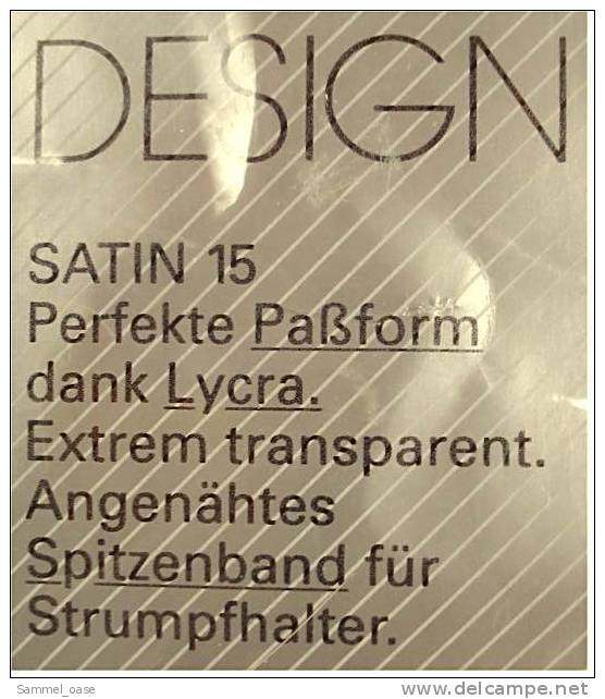 Ergee Feinstrümpe Satin 15den / 17 Dtex Schwarz 35-37 - Aus Den 1990er Jahren - Bas