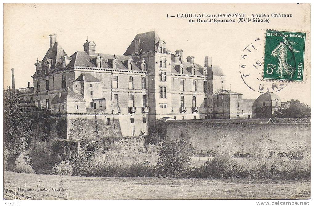 Cpa Cadillac, Château Du Duc D'epernon - Cadillac