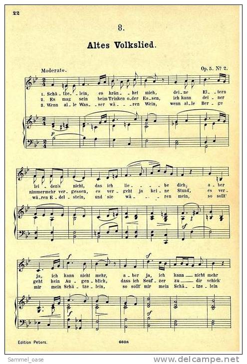 Ca.1890  Notenheft Curschmann Album Sammlung Der Beliebtesten Lieder Und Terzette Mit Pianofortebegleitung - Varia
