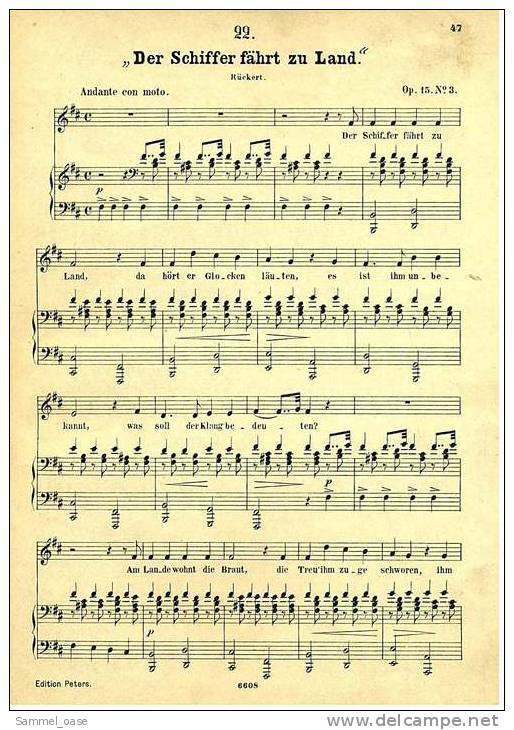 Ca.1890  Notenheft Curschmann Album Sammlung Der Beliebtesten Lieder Und Terzette Mit Pianofortebegleitung - Objetos Derivados