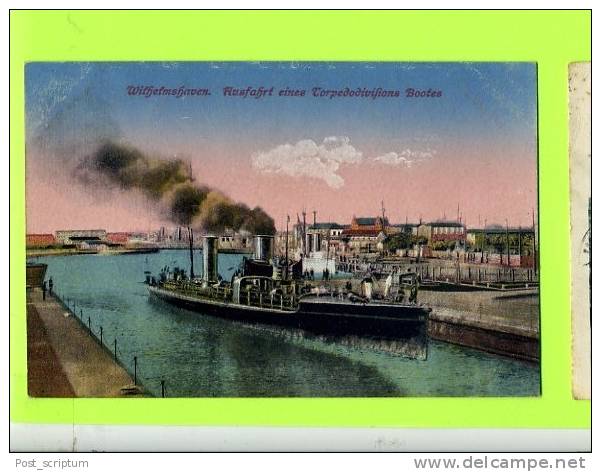 Allemagne -Wilhelmshaven - Ausfahrt Eines Torpedodivisions Bootes - Wilhelmshaven
