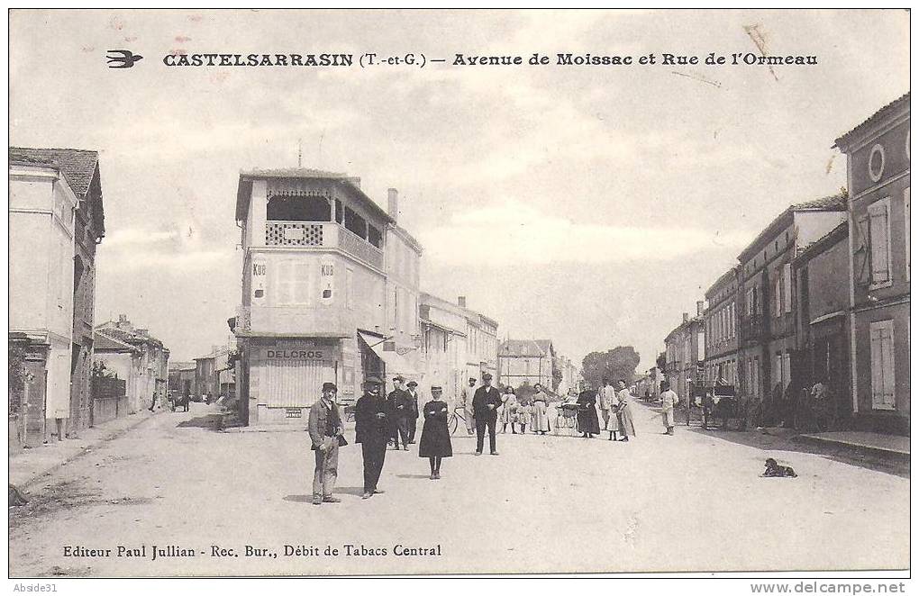 CASTELSARRASIN - Avenue De Moissac Et Rue De L' Ormeau - Castelsarrasin