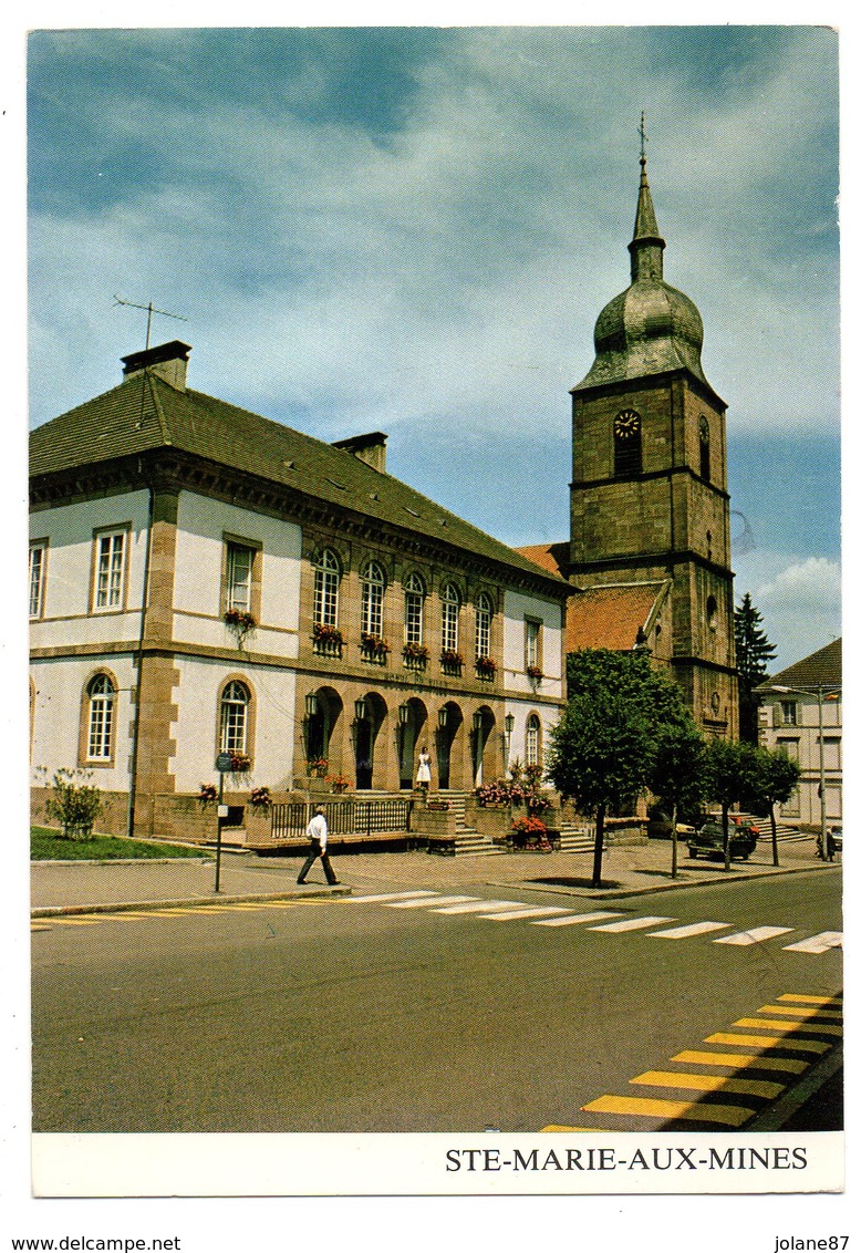 CPM        68     SAINTE MARIE AUX MINES     1996       HOTEL DE VILLE ET EGLISE - Sainte-Marie-aux-Mines