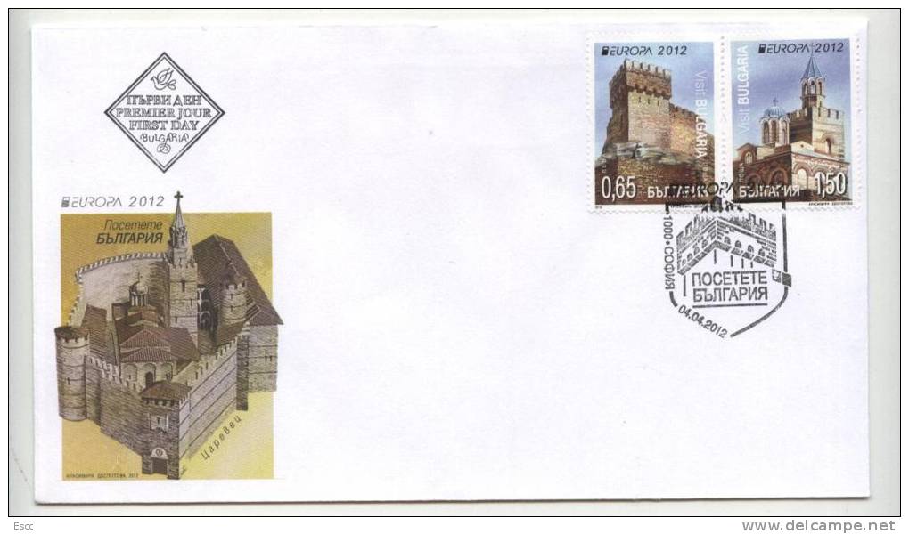 FDC Europa CEPT 2012  From Bulgaria - Briefe U. Dokumente