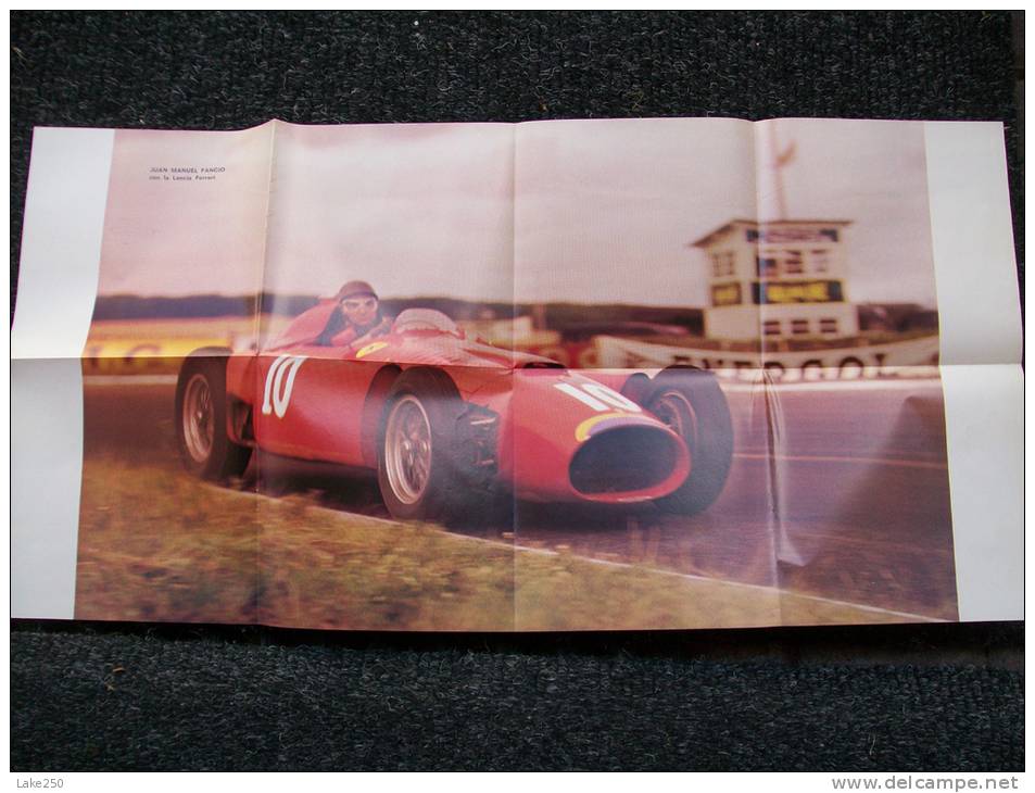 POSTER - FANGIO SU LANCIA FERRARI - Autres & Non Classés