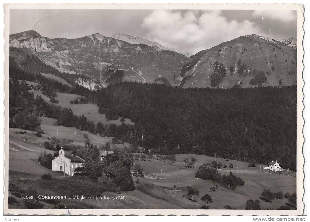 3810 - Corbeyrier - L'Eglise Et Les Tours D'AI - Corbeyrier