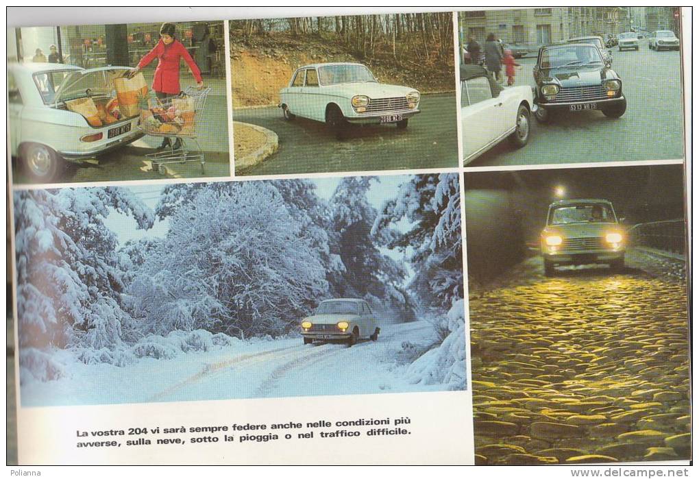 PET/46 Brochure Illustrata 1972 AUTO - PEUGEOT 204/AUTOMOBILISMO - Motores
