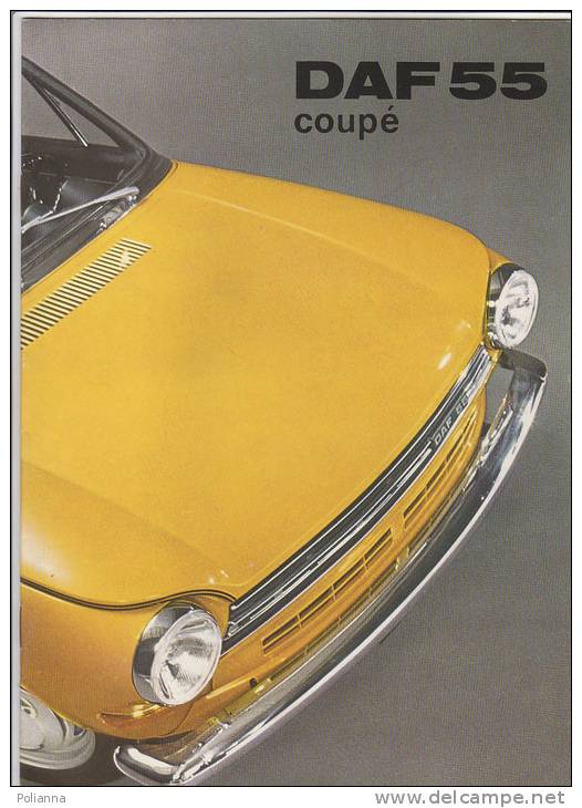 PET/50 Brochure Illustrata Anni '70 AUTO - DAF 55 COUPE'/AUTOMOBILISMO - Motori