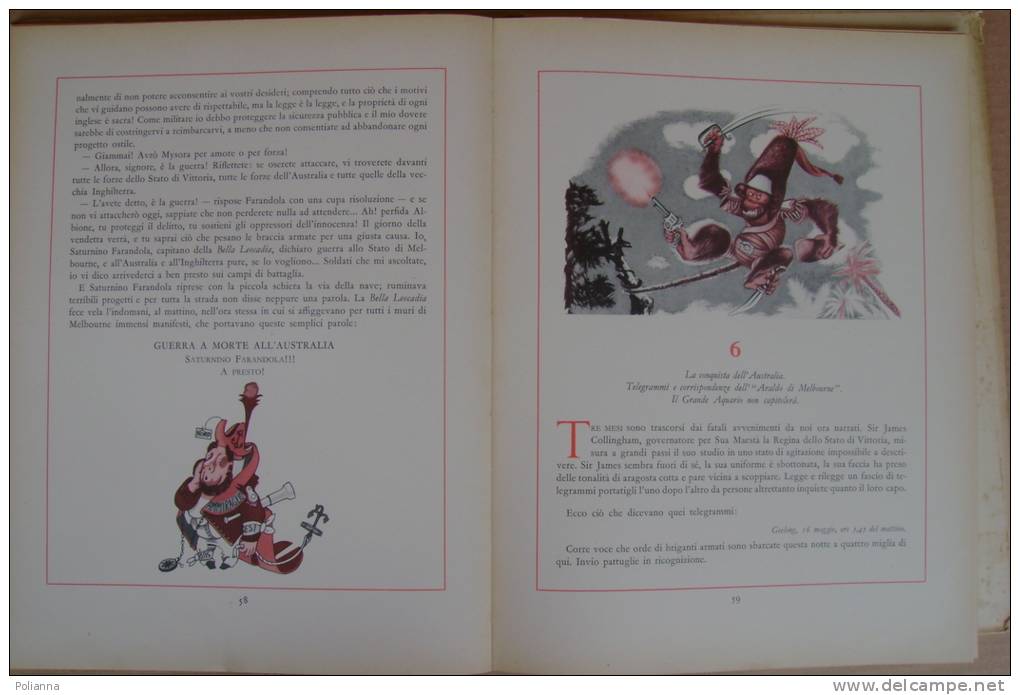 PET/51 Albert Robida VIAGGI STRAORDINARI DI SATURNINO FARANDOLA Mondadori I^ Ed.1952 - Oud