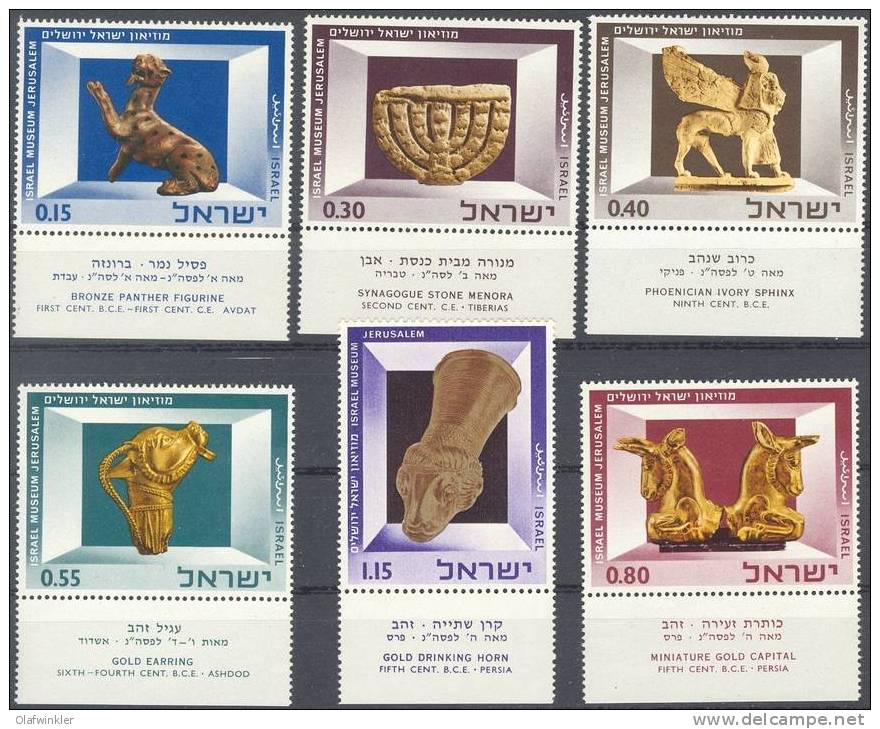 1966 Israel Museum Bale 354-59 / Scott 323-28 /Michel 371-76 TAB MNH/neuf/postfrisch [gra] - Ongebruikt (met Tabs)