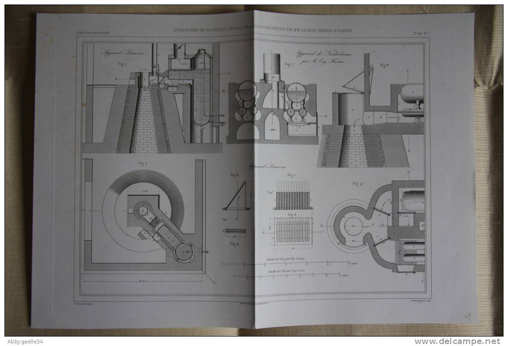 APPLICATIONS DE LA CHALEUR PERDUE DES HAUTS-FOURNEAUX / LAURENS, THOMAS, FLACHAT - Machines