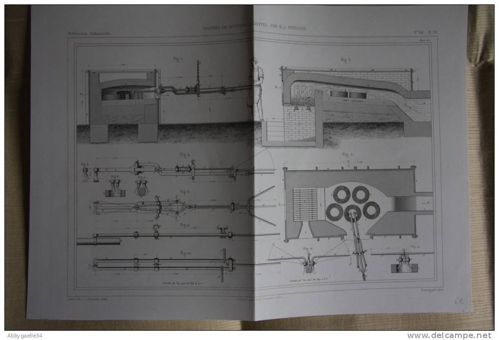 SYSTEME DE RINGARDS A GRIFFES, PAR M. J. POTDEVIN Avec Personnage Pour L'échelle - Machines