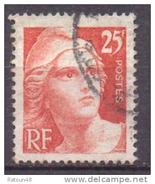 N°729  -oblitéré     -Marianne De Gandon Gravée - France - 1945-54 Marianne Of Gandon