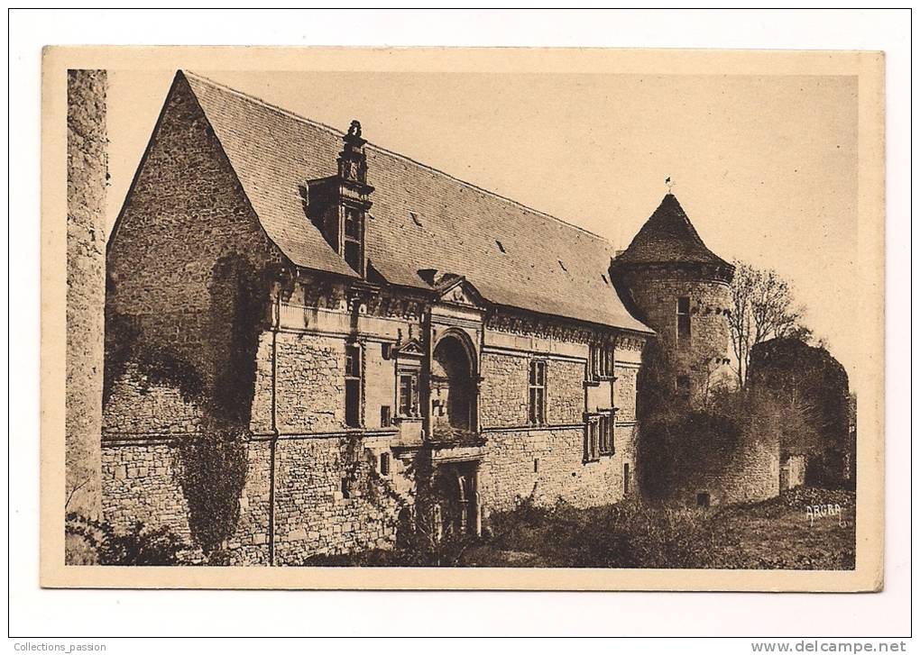 Cp , 46 , ASSIER , Le Château édifiépar Galliot De Genouillac , Vierge , Ed : Sté Des Arts Graphiques - Assier