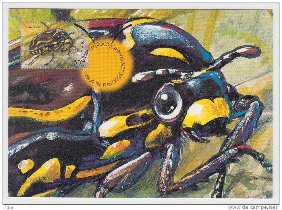 Australia  2003 Fiddler Beetle - Spinnen