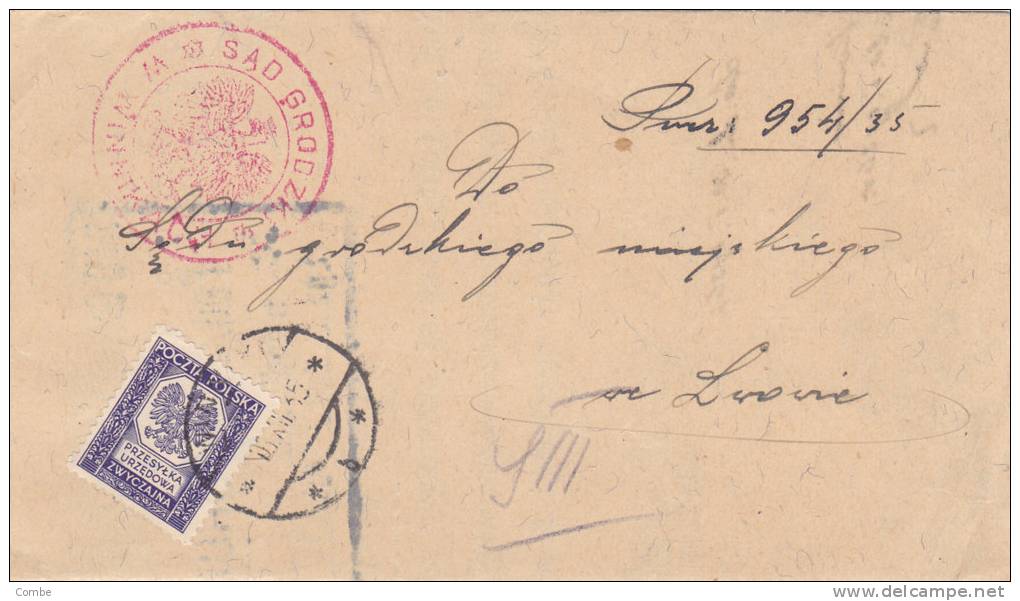Belle Lettre  Pologne 1935/1230 - Lettres & Documents
