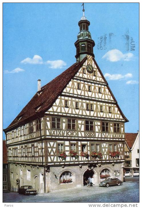 Backnang (Wurtt.) - Rathaus Erbaut 1600, Zerstort 1693, Wiederaufgebaut 1717. - Backnang