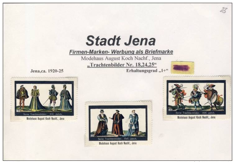 Stadt Jena,Modehaus August Koch Nachf,ca. V. 1925  Trachten --- Siehe Beschr. !! (23) - Kleidung & Textil