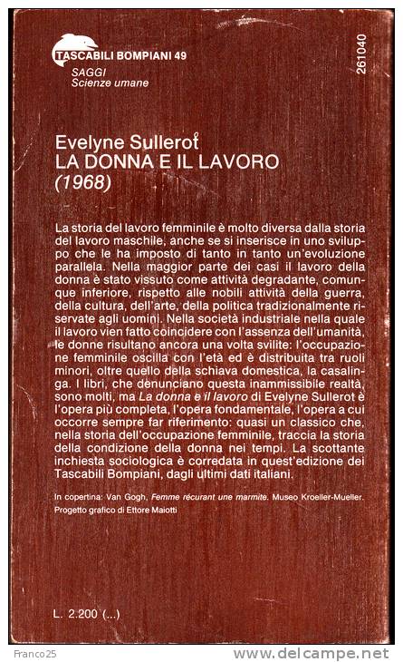 LA DONNA E IL LAVORO  - DI EVELYNE SULLEROT - Société, Politique, économie