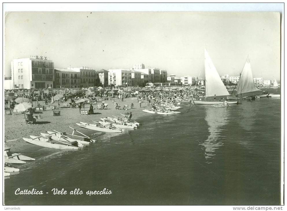 Italy, Cattolica, Vele Allo Specchia, 1962 Used Real Photo Postcard [P9574] - Rimini