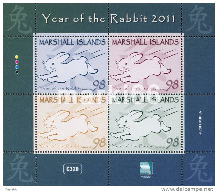 Marshall Islands - 2011 - New Year Of The Rabbit - Mint Miniature Sheet - Marshallinseln