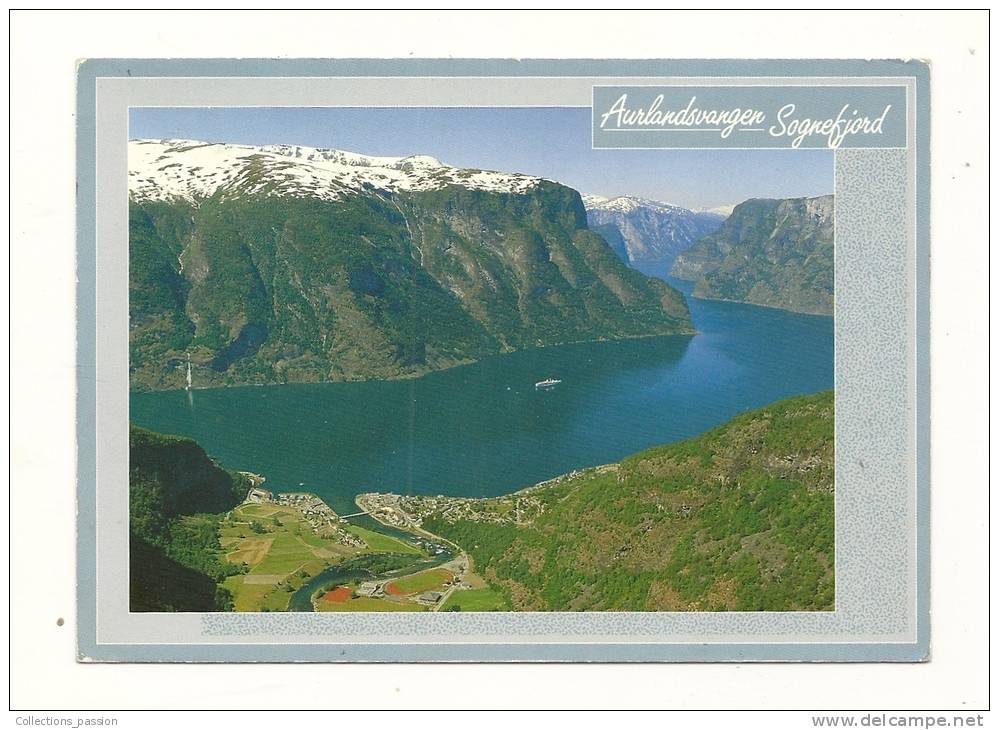 Cp, Norvège, Aurlandsvangen, écrite - Norvège