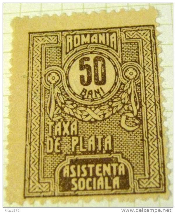 Romania 1922 Postal Tax Due Stamp 50b - Mint - Postage Due