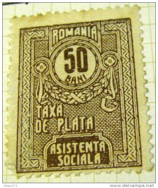 Romania 1922 Postal Tax Due Stamp 50b - Mint - Postage Due